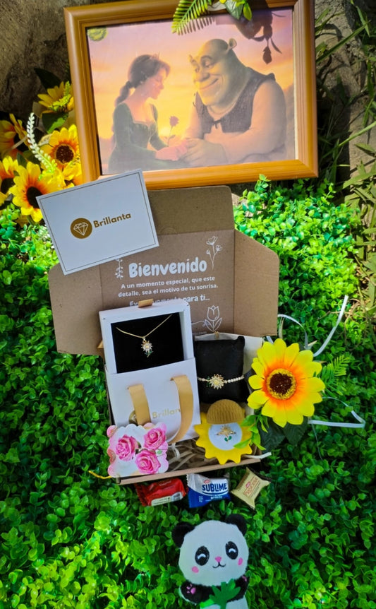 SET DE GIRASOLES GIRATORIOS VERDES🌻
